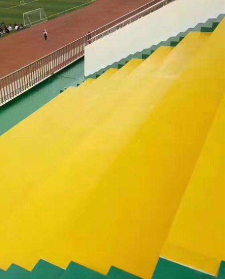 新华球场台阶翻新修补改造